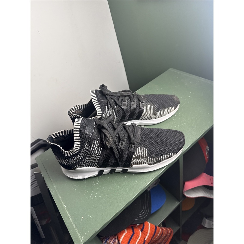 Adidas EQT Support ADV Primeknit Black White Men's Size 13 US Sneakers (BY9390)
